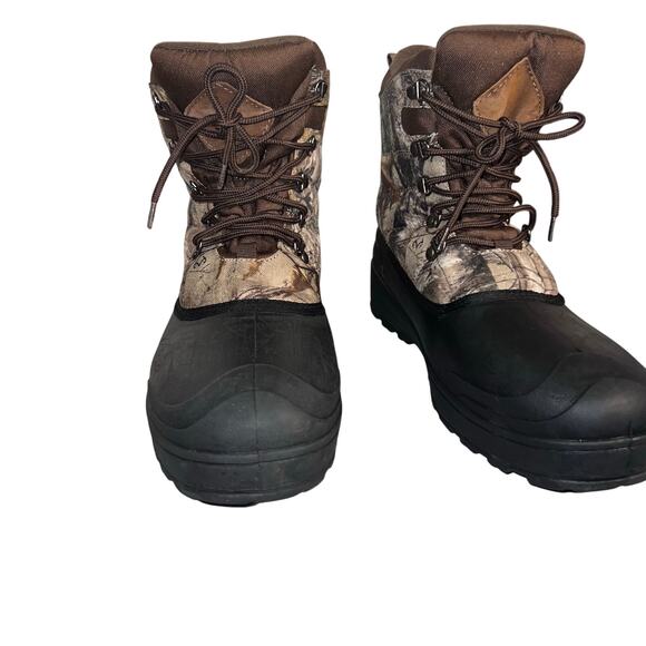 Ozark Trail 3M thins cameo water resistant US 12 lace up winter heavy duty boots - Picture 1 of 10